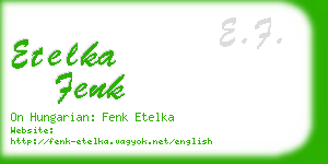 etelka fenk business card